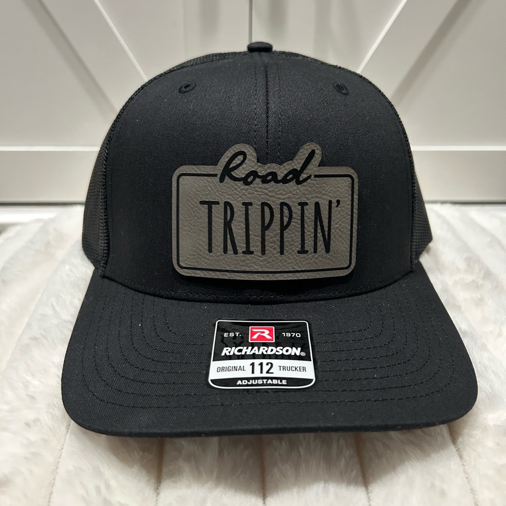 Road Trippin’ Laser Engraved Richardson Trucker Hat.